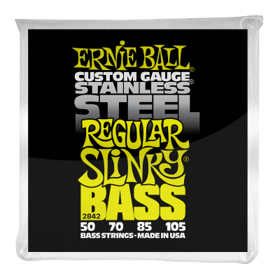 Ernie Ball Regular Slinky Stainless Steel Electric Bass Strings 50-105 image 1