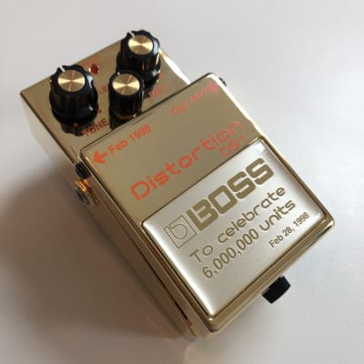 Boss DS-1 Distortion, rare golden edition 1998 Gold image 12