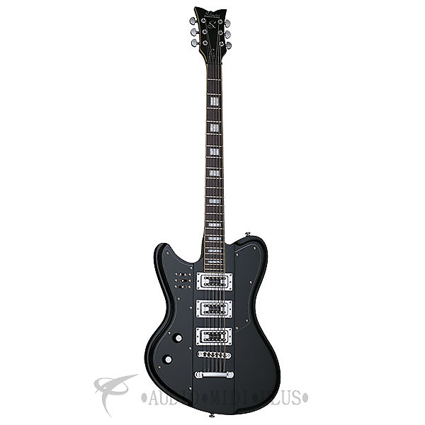 Schecter Ultra VI Left Hand Baritone Electric Guitar Gloss Black 3165 81544701424 Reverb