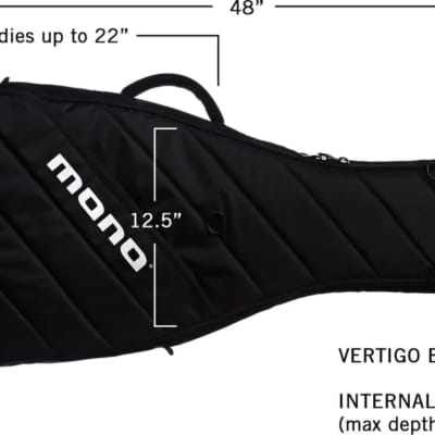 Mono Vertigo Bass Guitar Gig Bag, Black image 5