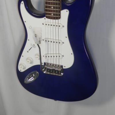 Silvertone SS-1l Cobalt Blue Left-Handed Strat Copy electric guitar lefty new old stock image 4