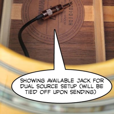 Yamaha LJ6 spruce/rosewood acoustic guitar with JJB pickup, hardshell case image 10