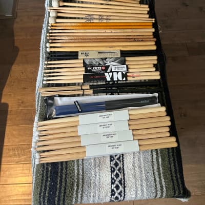 New and Used Drum Sticks, Brushes and Mallets  - 23 pairs image 4