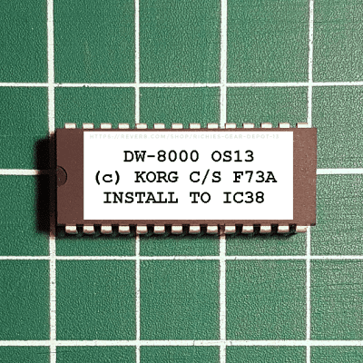 Korg  DW-8000  OS 13 Final EPROM Firmware Upgrade Kit