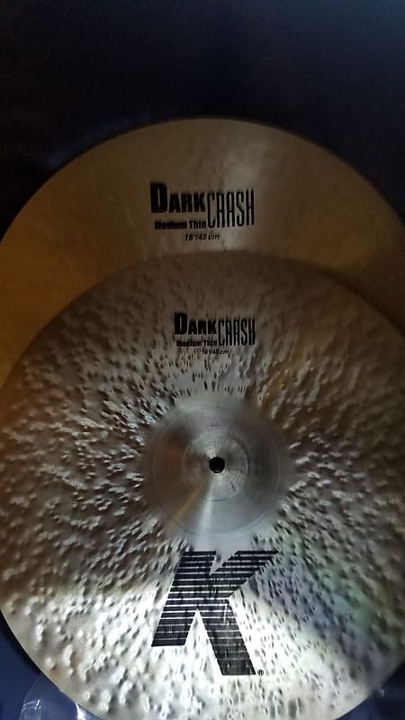 Zildjian K 16+18" Medium Thin Dark Crash Cymbals image 1