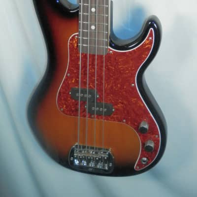 G&L Fullerton Deluxe SB-1 3-tone Sunburst 4-string electric bass with gig bag used Made in USA image 2