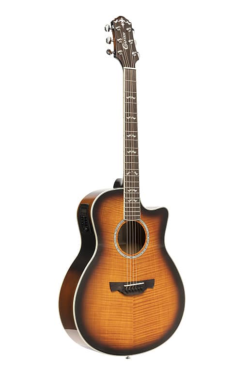CRAFTER Noble series, Small jumbo acoustic-electric guitar with solid maple top NOBLE VTG image 1