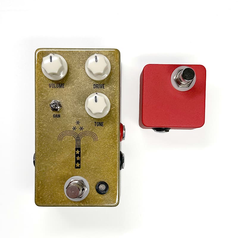 JHS Morning Glory V4 Transparent Overdrive Pedal + JHS Red