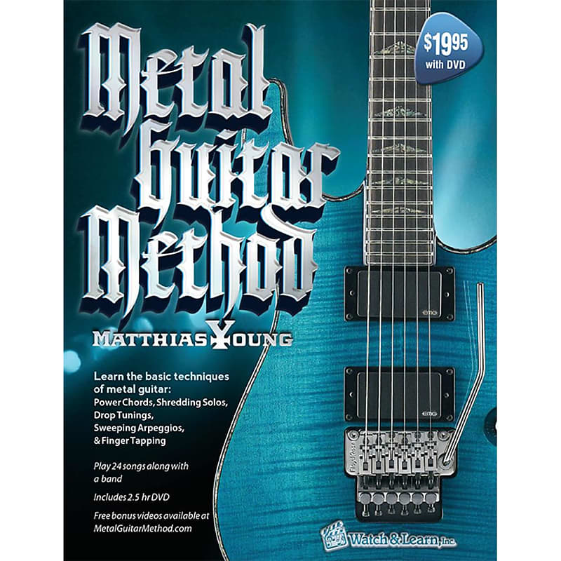 Watch & Learn Metal Guitar Instruction Method Book with DVD Reverb