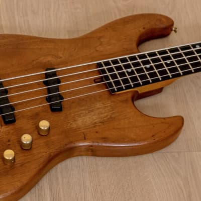 Moon JJ-5 Jazz Bass Five String Mahogany Body w/ Bartolini Pickups, Gold Hardware, Case image 6