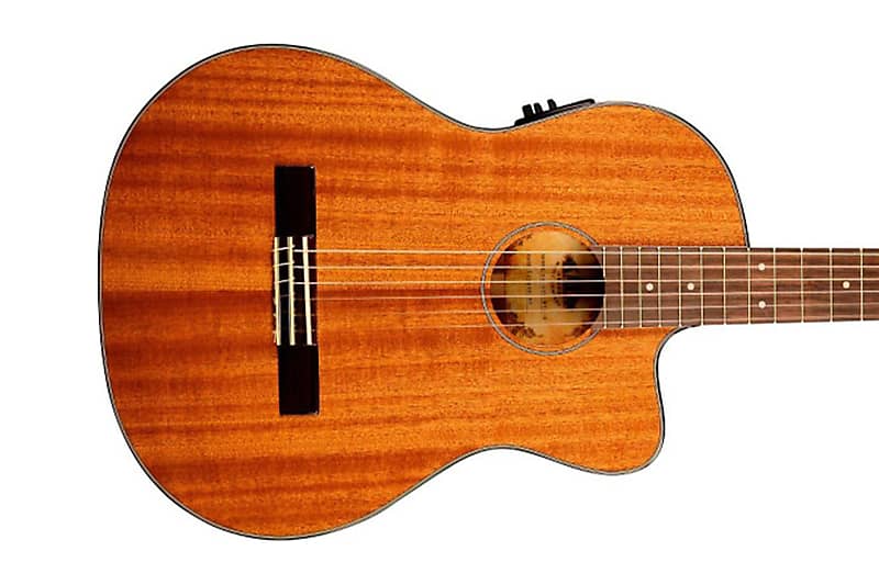 Kala GTR-MTN-E Solid Mahogany Thinline Nylon Guitar image 1