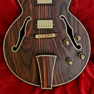 SJ Custom Guitars All Rosewood Es-275 Based Prototype,abalone Inlays, Alnico Pickups, image 2