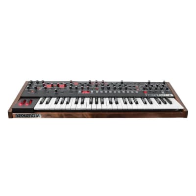 Sequential Prophet-6 Six-Voice Analog Synthesizer with Discrete Voltage-Controlled Oscillators Per Voice and Dual Effects Section image 2