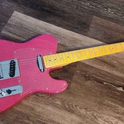 Leo Jaymz Tele 2023 - Hot Pink Metal Flake | Reverb