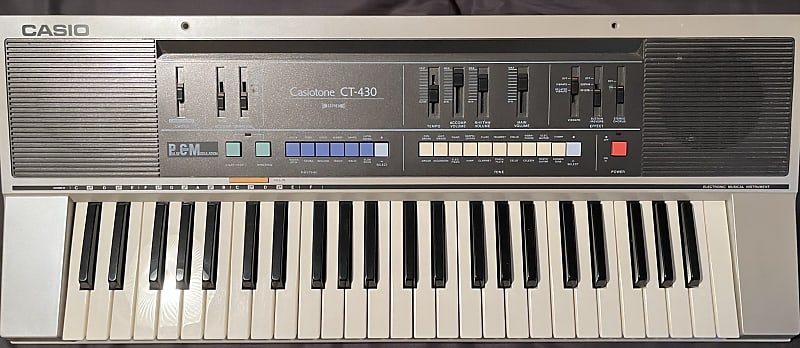 Casio Casiotone CT-430 80's silver