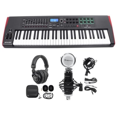 Novation IMPULSE 61-Key Ableton Live Keyboard Controller+Headphones+Mic image 15