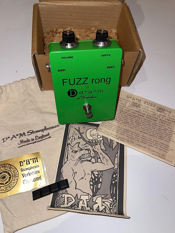 D*A*M Fuzz Rong FR 69 Germanium Fuzzrite 2008 Lime Green | Reverb