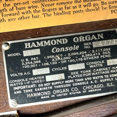 Stunning Hammond RT-3 Organ 1960's image 4