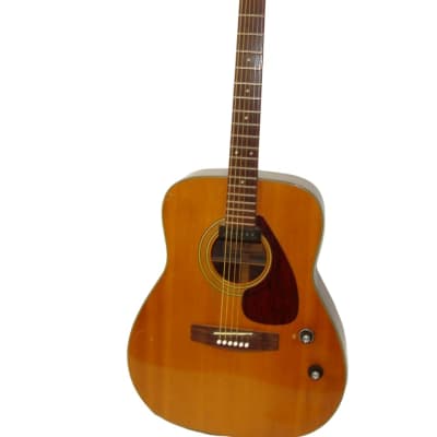 1980's Vintage Yamaha FG-160E Acoustic Electric Guitar, Natural for sale