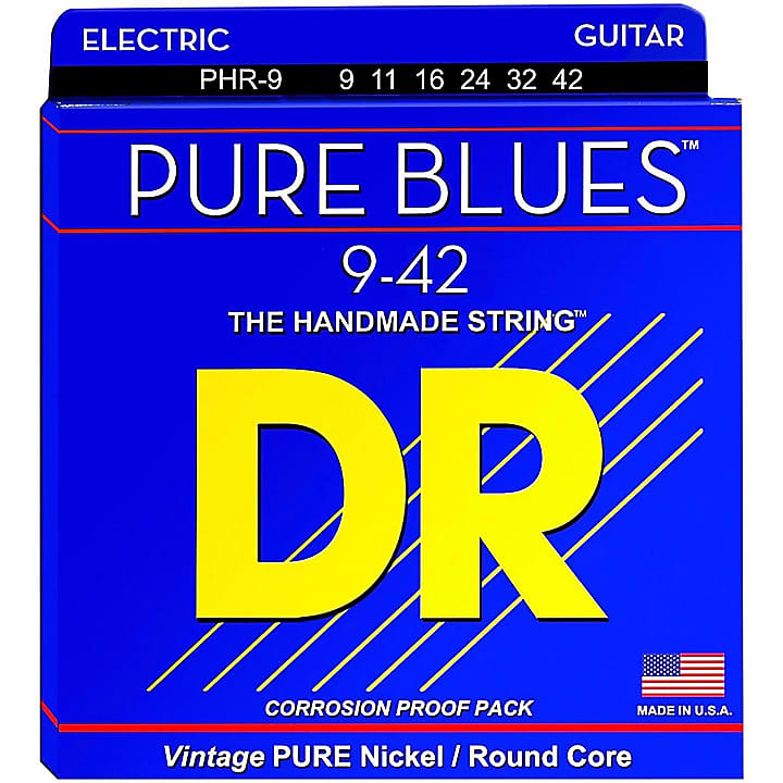 DR - Pure Blues - Electric Guitar Strings - Light - 9-42 image 1