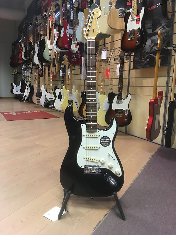 Fender American Standard Strat RW BLK | Reverb