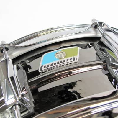 Ludwig LB416K New B-Stock 5 X 14 10-Lug Hammered Black Beauty Snare Drum image 1