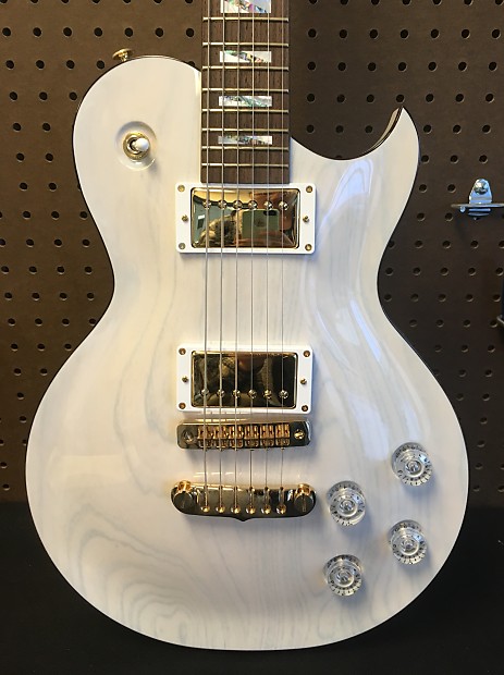 Aria Pro II - PE-LUX Electric Guitar in Transparent White