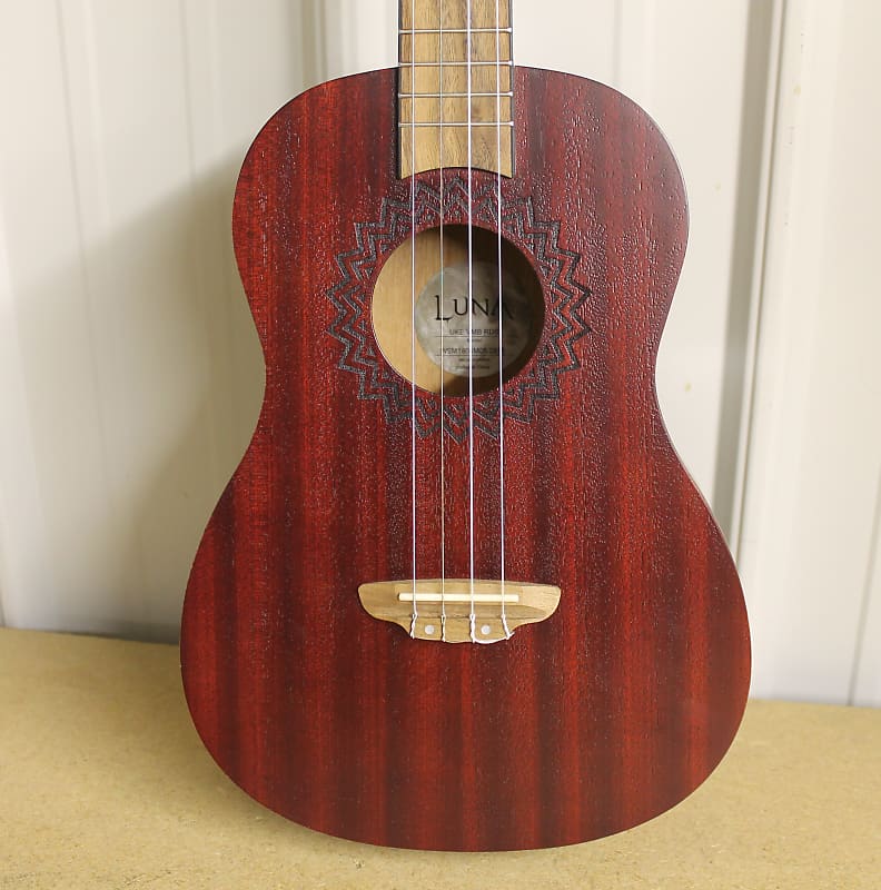 Luna vintage top mahogany baritone ukulele