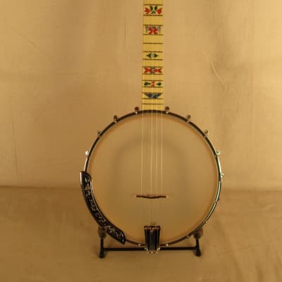 Epiphone Rialto  modified 5 string Banjo 1920's flamed maple image 2