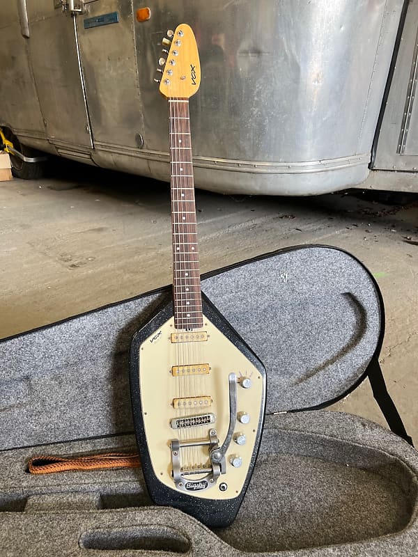 1990s Vox USA Mark VI Custom Shop Black Sparkle Phantom