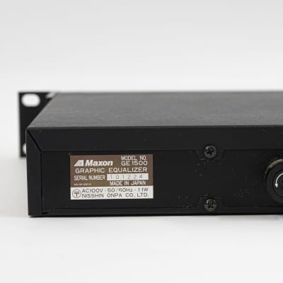ギター Maxon DUAL 2/3 OCTAVE EQ GE1500 Maxon GE1500 Dual 2/3 Octave 2-Channel Equalizer / EQ