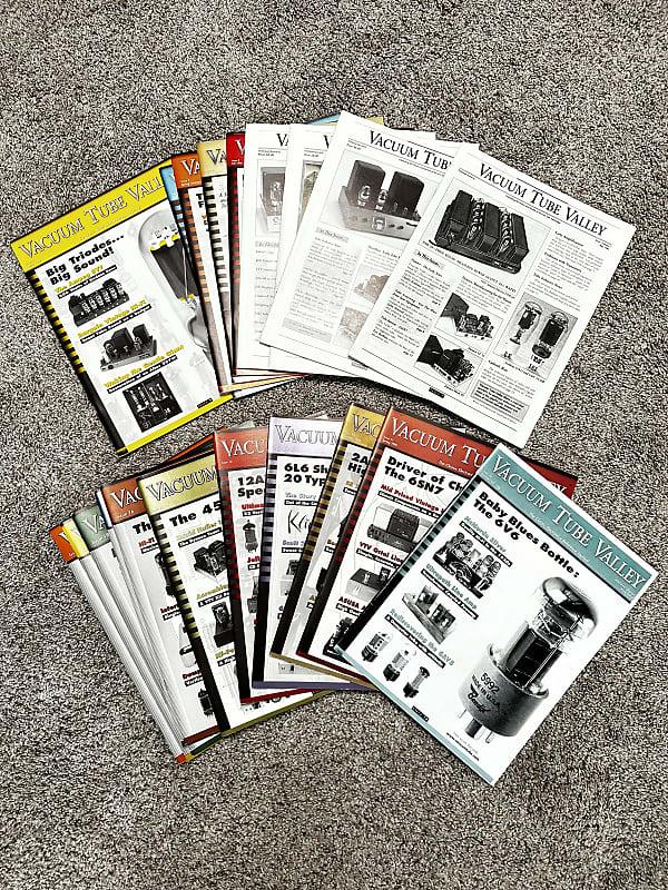 Vacuum Tube Valley magazine complete set 120 Reverb