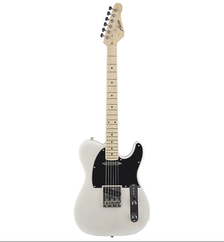 Austin|ATC250WH |Electric-Guitar |6 String |Tele-Style Guitar | Righthand |Cut-A-Way| Black Gard | ATC250WH | Classic | White | Solid Body image 1