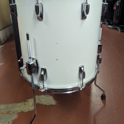 Storage Find! 1980s Tama Superstar Japan 16 X 16" White Lacquer Floor Tom - Looks & Sounds Great! image 5