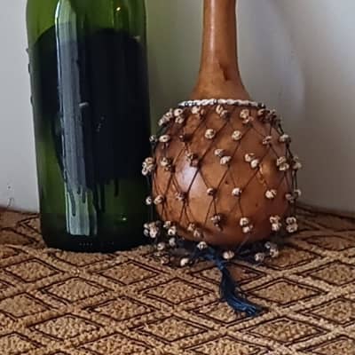 Axatse (small Ewe netted gourd rattle) - small