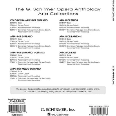 Diction Coach - G. Schirmer Opera Anthology (Arias for Soprano) - Arias for Soprano image 3