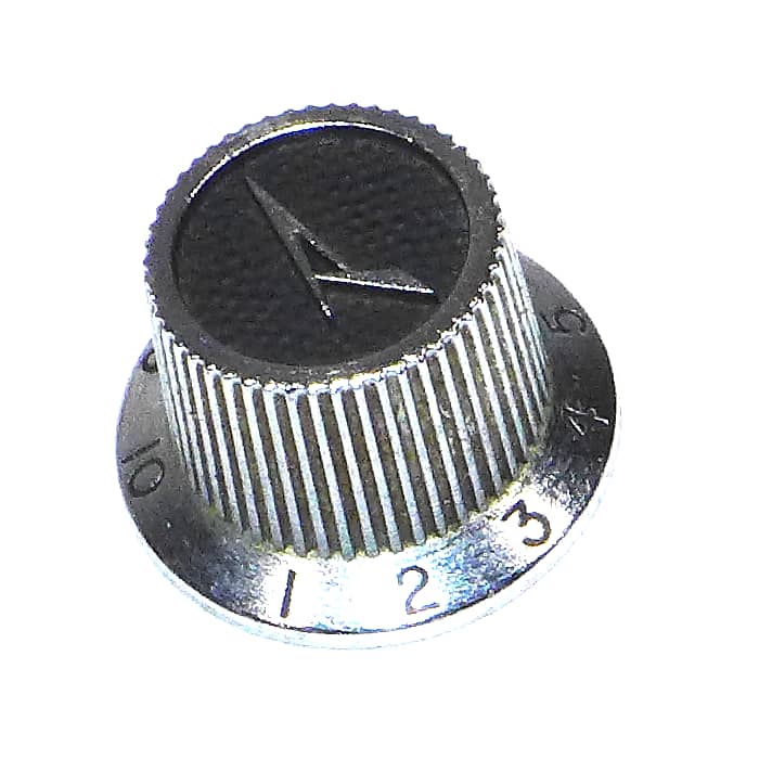 Tone Volume Knob Chrome/Black 1982 Peavey T15 T20 T40 T60 Reverb