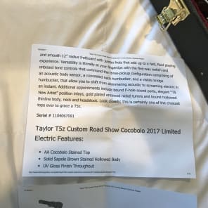 Taylor Taylor T5Z Custom Road Show Cocobolo 2017 Limited 2017 image 7