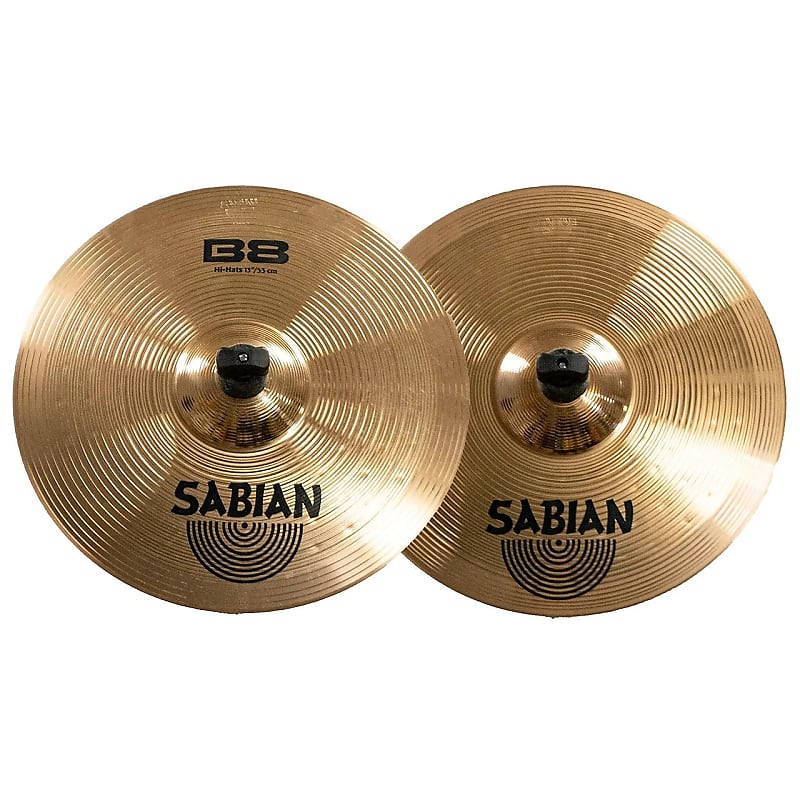 Sabian 13" B8 Hi-Hat Cymbals (Pair) image 1