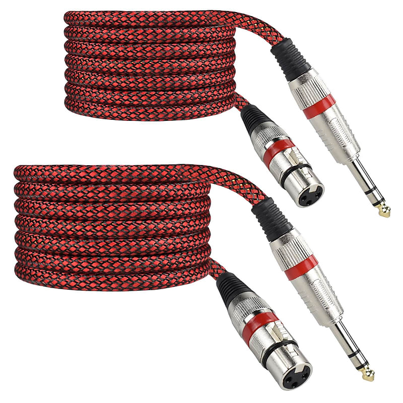Mic Cord Jack 6.35 Male to XLR Female Microphone Audio Cable for Speaker  Guitar