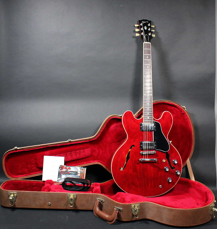 2021 Gibson ES-335 Dot - Sixties Cherry with OHSC image 1