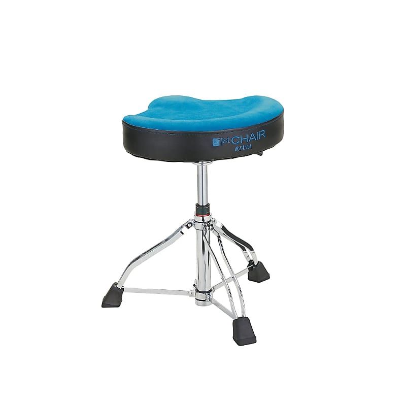 Tama HT550 1st Chair Glide Rider Drum Throne with Vibrant Color Cloth Top Seat image 3