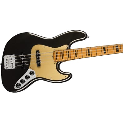 Fender American Ultra Jazz Bass, Maple Fingerboard, Texas Tea image 4