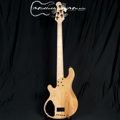 Lakland USA 55-94 Custom Deluxe - 5-String Bass - Buckeye Burl Gloss Finish & Gold/Black Hardware w/Case (7935) image 5