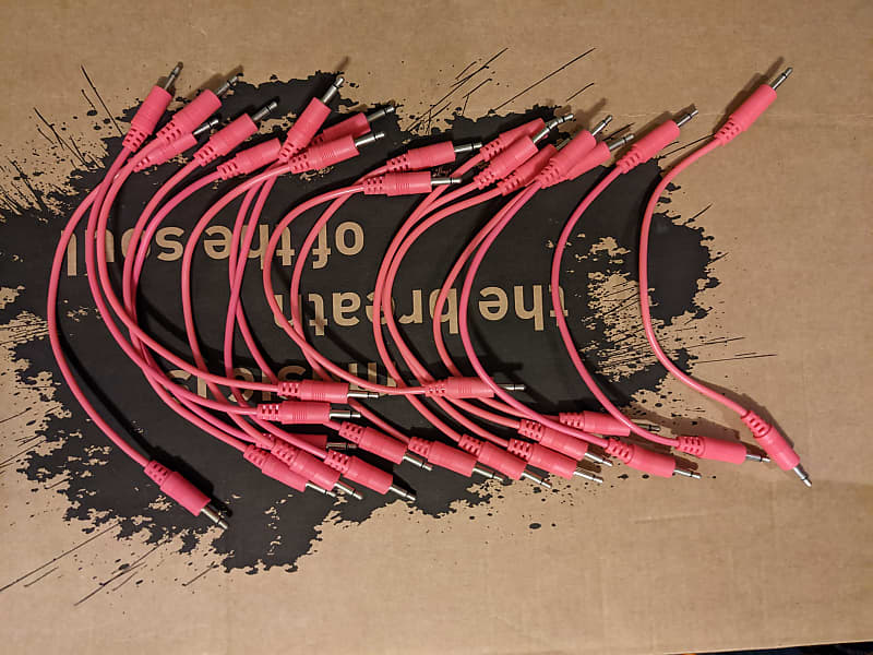 Make Noise 17 Pink 6" (six Inch) Patch Cables | Reverb