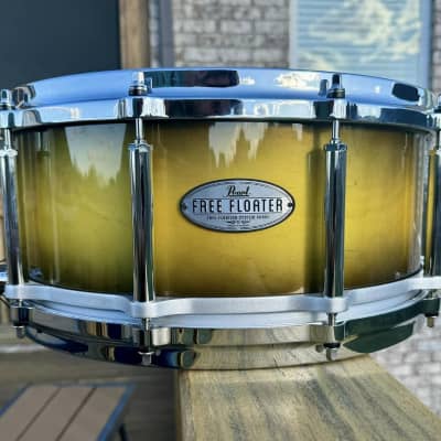1980's Pearl 3.5x14 Brass Free Floating Snare Drum – Wood & Weather Drum  Shop