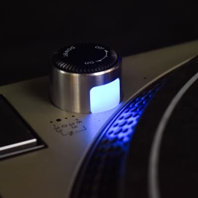 Technics SL-1200MK3D Silver Direct Drive DJ Turntable [Blue LED Modified] image 9