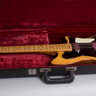 Hohner Zambesi 333 Solid Body Electric Guitar, made by Fenton-Weill (1962), period black hard shell case. image 13