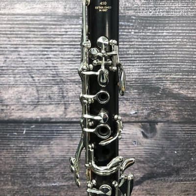 Yamaha YCL-450 Intermediate Bb Clarinet with Silver-Plated Keys 2010s Black image 6