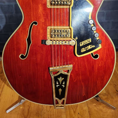 Vintage 1972 Gretsch Super Chet Autumn Red OHSC & Hang Tag image 9